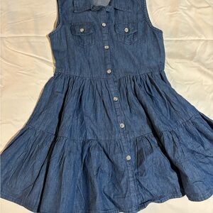 Stylish Blue Denim Kids Dress